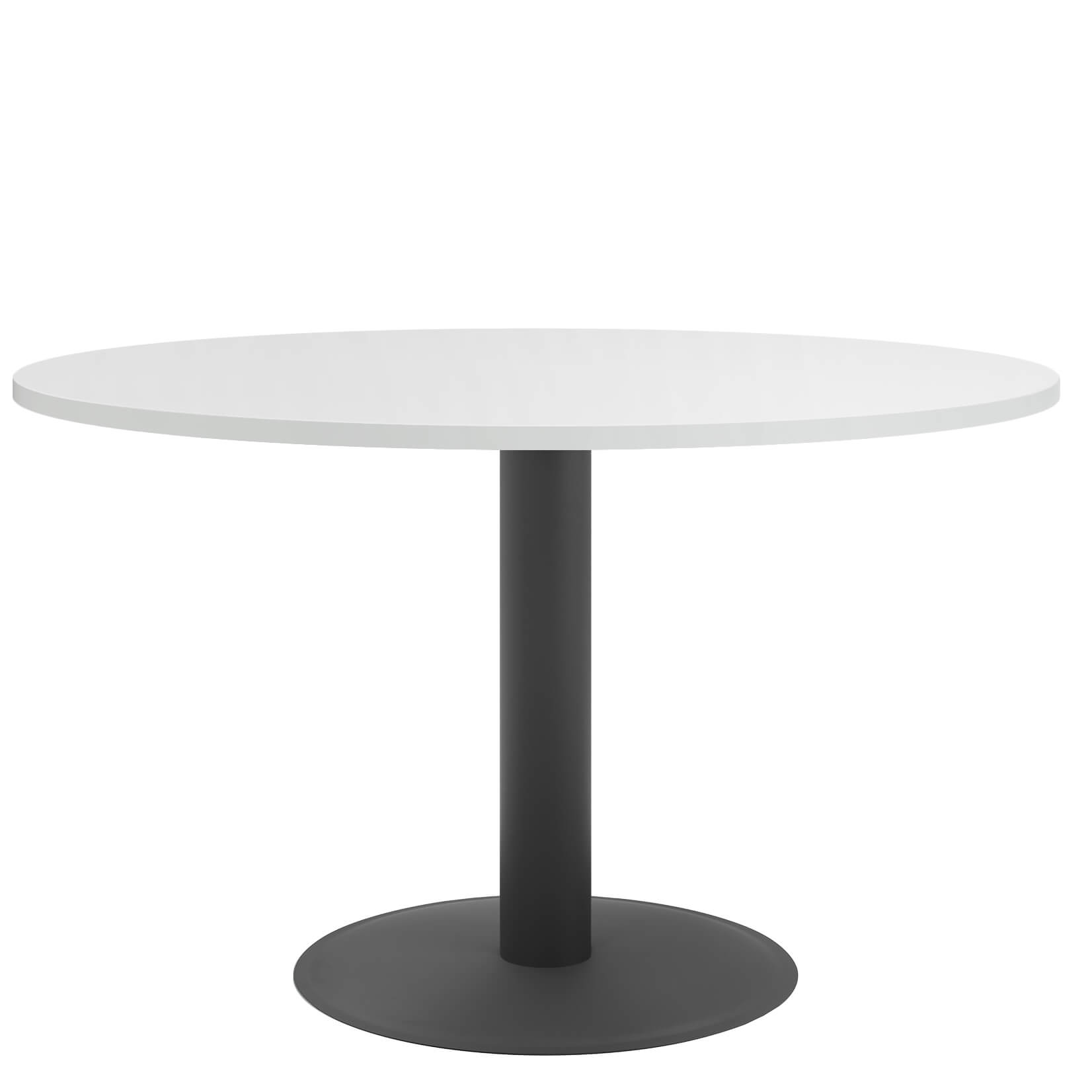 OPTIMA Tabella delle riunioni | Round, cornice antracite, Ø 1200 mm, bianco - 2 Main Image
