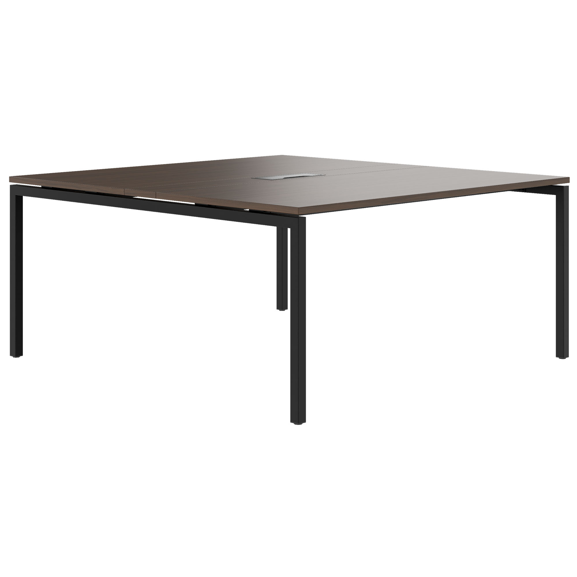 NOVA Tabella della conferenza | 1600 x 1640 mm (6-8 persone), elettrificato, noce - 1 Main Image