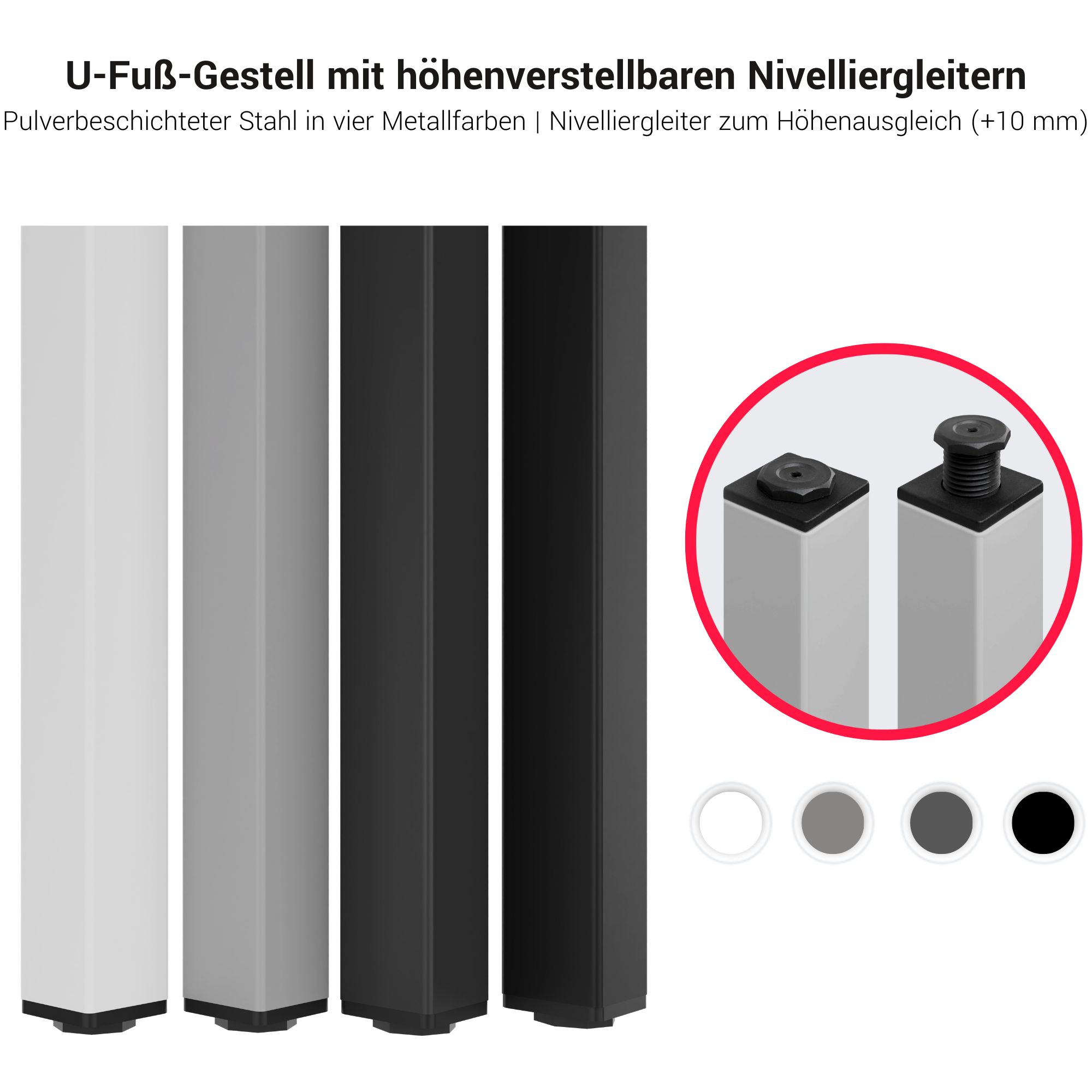NOVA Konferenztisch | 1600 x 1640 mm (6 - 8 Personen), elektrifiziert, Nussbaum - 10 Main Image