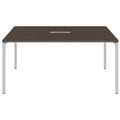 NOVA Konferenztisch | 1600 x 1640 mm (6 - 8 Personen), elektrifiziert, Nussbaum - 2 Thumbnail Image