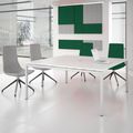 NOVA Konferenztisch | 1600 x 1640 mm (6 - 8 Personen), elektrifiziert, Weiß - 13 Thumbnail Image