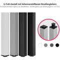 NOVA Konferenztisch | 1600 x 1640 mm (6 - 8 Personen), elektrifiziert, Weiß - 9 Thumbnail Image