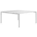 NOVA Konferenztisch | 1600 x 1640 mm (6 - 8 Personen), elektrifiziert, Weiß - 1 Thumbnail Image