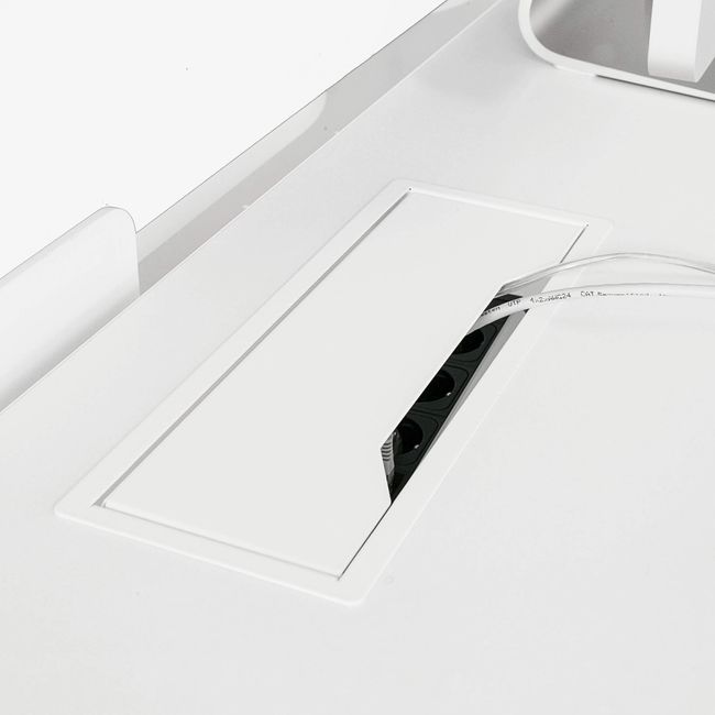 BACHMANN Steckdosenleiste | 2 LAN-Ports, 3 Steckdosen, Schwarz