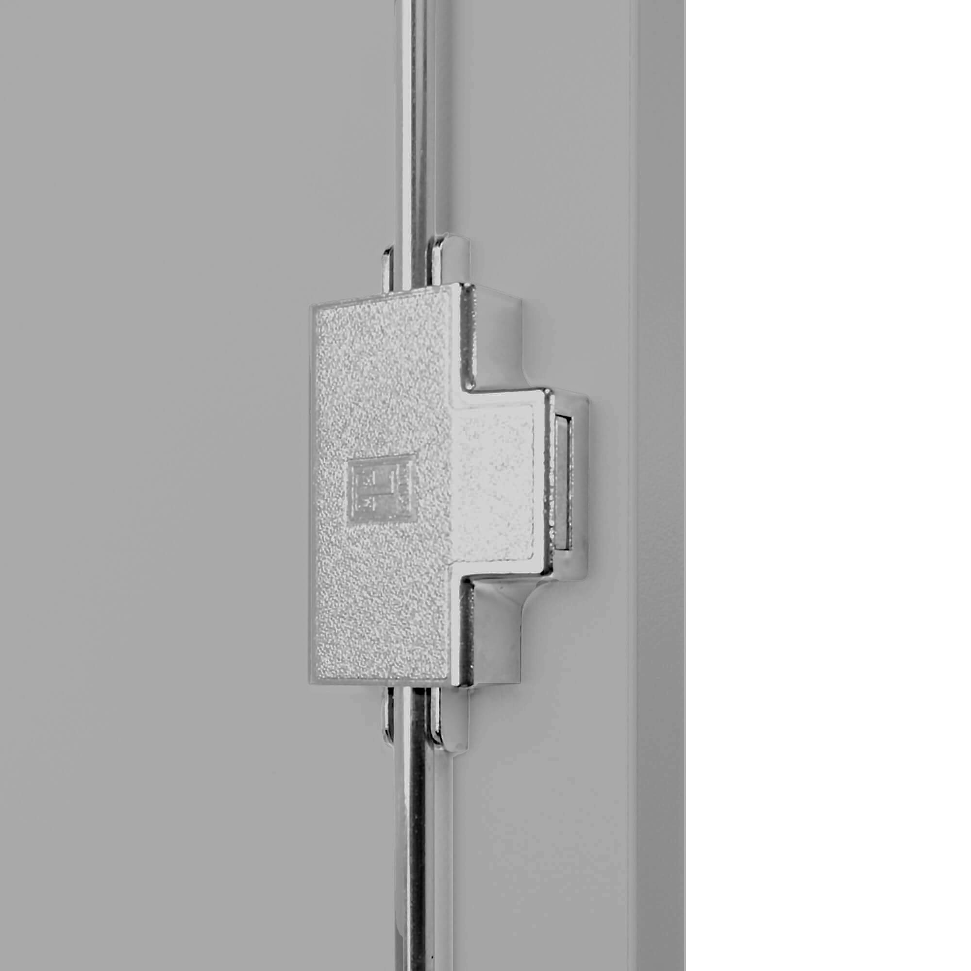 UNI Cabinetto per porte dell'ala | 5 OH, 800 x 1897 mm, grigio perla - 4 Main Image
