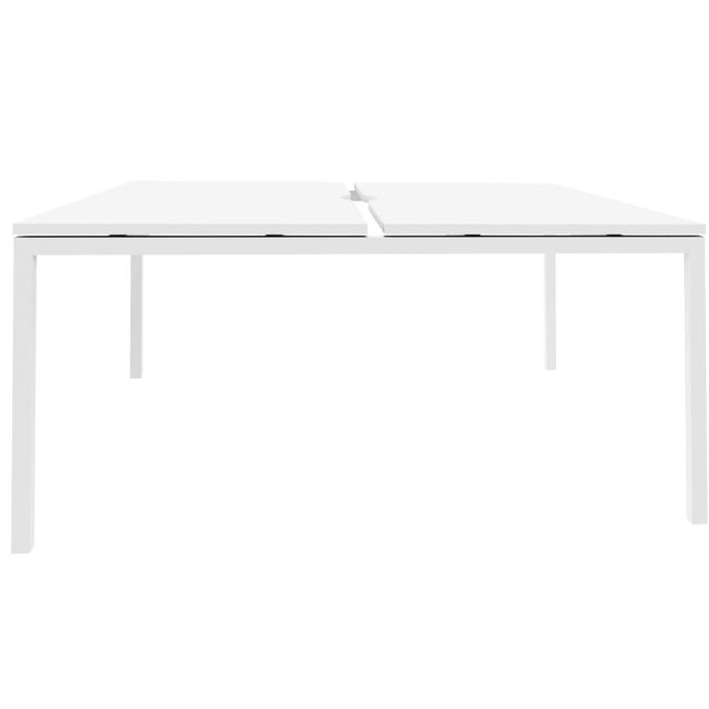 NOVA U Team-Schreibtisch | 1600 x 1640 mm, Weiß