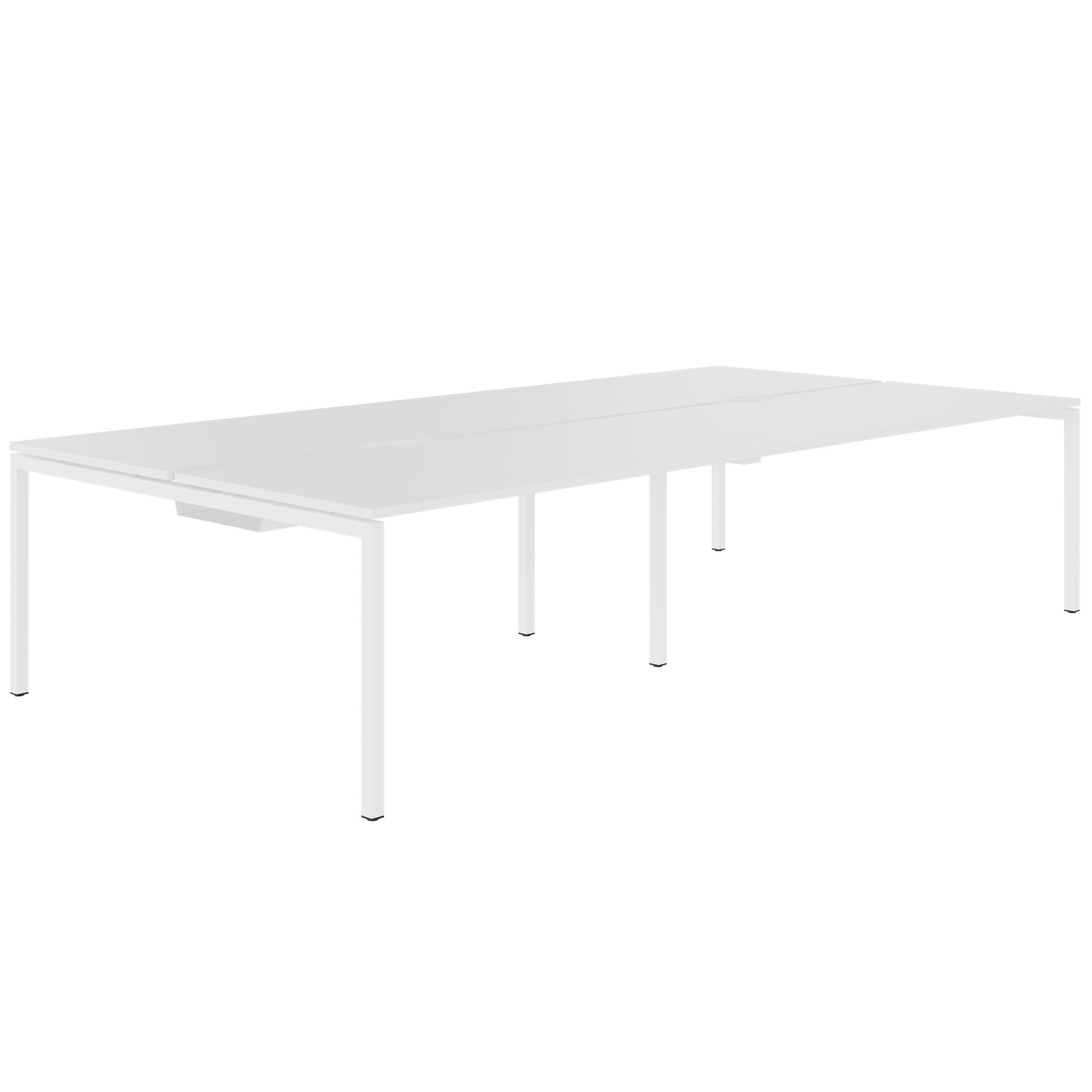 NOVA U Desk del team | 3200 x 1640 mm, bianco - 2 Main Image