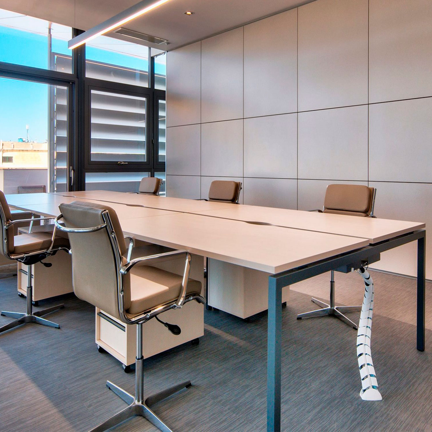 NOVA U Desk del team | 3200 x 1640 mm, bianco - 12 Main Image