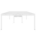 NOVA U Desk del team | 3200 x 1640 mm, bianco - 3 Thumbnail Image