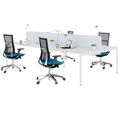 NOVA U Desk del team | 3200 x 1640 mm, bianco - 4 Thumbnail Image
