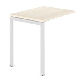 NOVA U Anbau-Schreibtisch | 800 x 600 mm, Ahorn