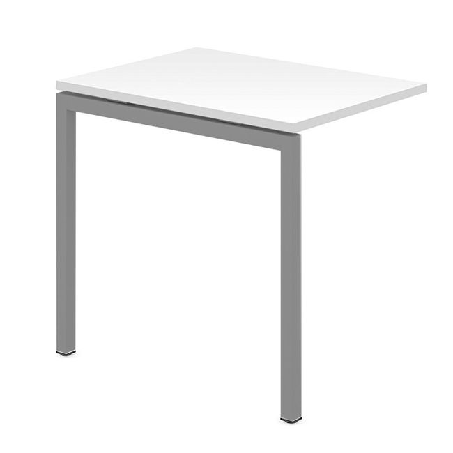 NOVA Bureau d'appoint U | 600 x 800 mm, blanc - 1 Main Image