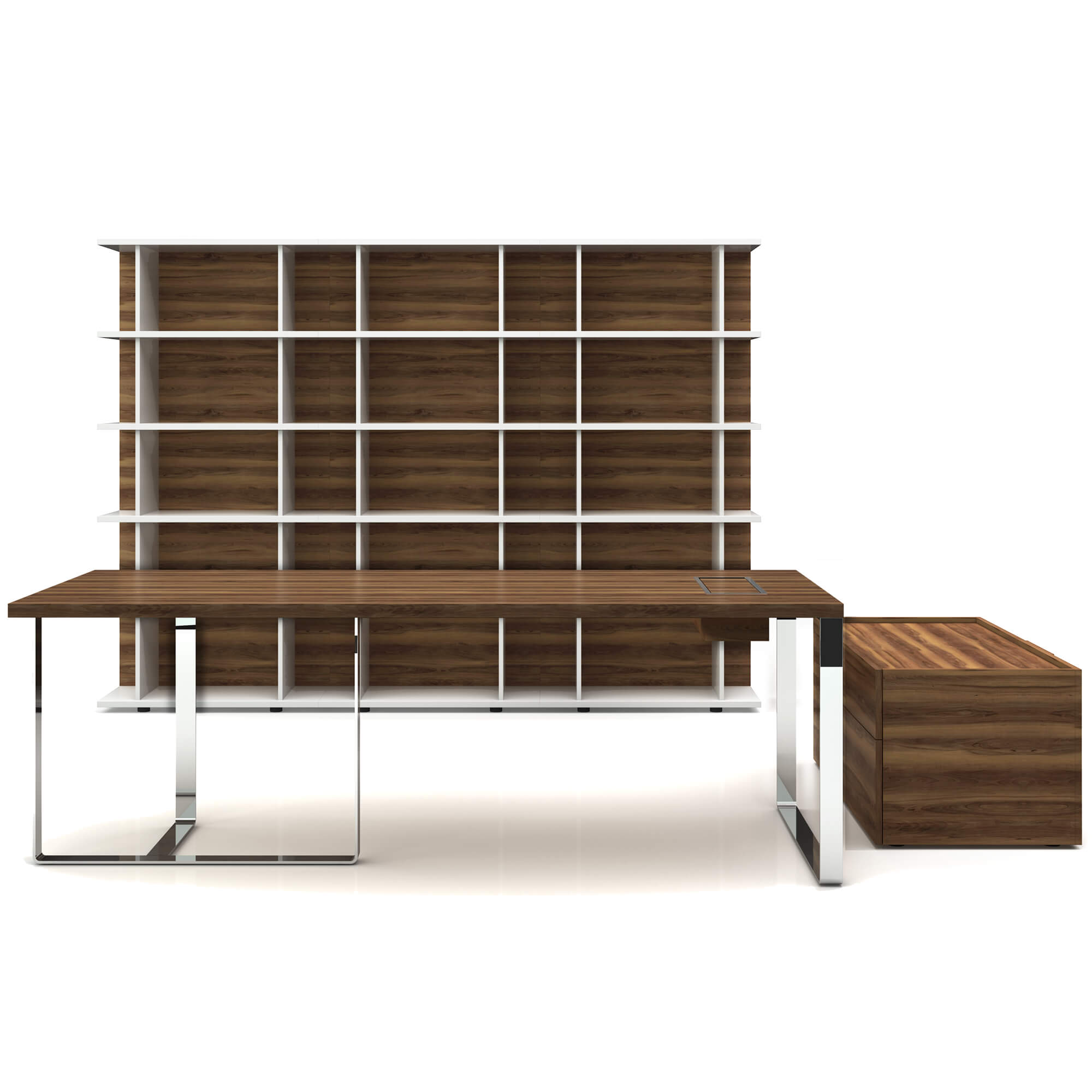 PLANA APOLLON - Bureau en chef | noyer - 2 Main Image