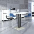MOON bar stool | Stackable, 4-foot frame, padded seat, VELITO / SYNERGY wool covers - 2 Thumbnail Image
