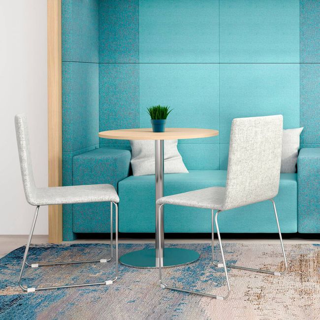 MOON Besucherstuhl | Kufengestell, Gepolsterte Sitzfläche, Bezugsstoffe BERTA / LUCIA / VELITO / SYNERGY