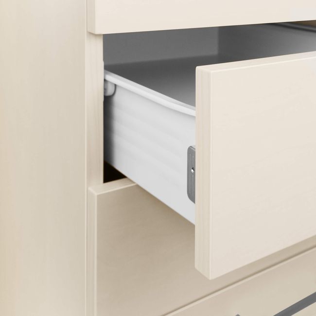 OPTIMA Rollcontainer | 3 Schubladen + 1 Kleinteilefach, 600 mm tief, Ahorn OPTIMA Rollcontainer | 3 Schubladen + 1 Kleinteilefach, 600 mm tief, Ahorn