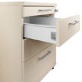 OPTIMA Conteneur en rouleau | 3 tiroirs + 1 petit compartiment de pièces, 600 mm de profondeur, érable - 7 Thumbnail Image