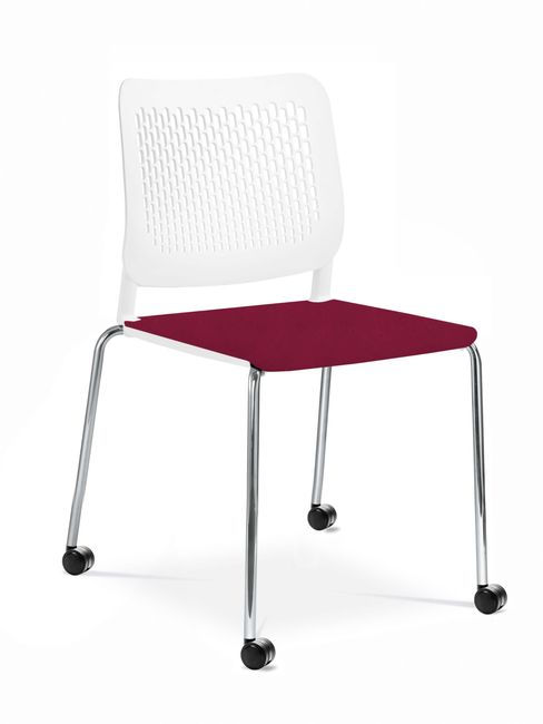 WAIT Besucherstuhl | Stapelbar, rollbar, Bezugsstoffe BERTA / LUCIA / VELITO / SYNERGY