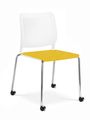 WAIT Besucherstuhl | Stapelbar, rollbar, Bezugsstoffe BERTA / LUCIA / VELITO / SYNERGY