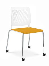 WAIT Besucherstuhl | Stapelbar, rollbar, Bezugsstoffe BERTA / LUCIA / VELITO / SYNERGY