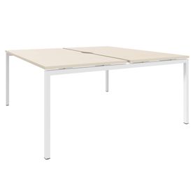 NOVA U Team-Schreibtisch | 1600 x 1640 mm, Ahorn