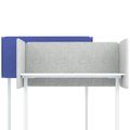 DESK Akustik-Tischtrennwand | 760 mm hoch, Wollbezüge VELITO / SYNERGY