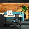 DESK acoustic table partition | 760 mm high, wool covers VELITO / SYNERGY - 2 Thumbnail Image