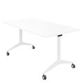 MARA SAVIO TILTING Klapptisch | Rollbar, klappbar, 1600 x 800 mm, Weiß