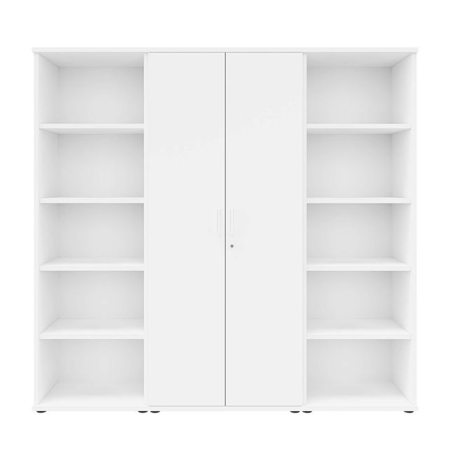 UNI Schrankwand | 5 OH, 2000 x 1897 mm, Weiß