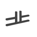 FREE STANDING Trennwandverbinder | T (2er Set) - 1 Thumbnail Image