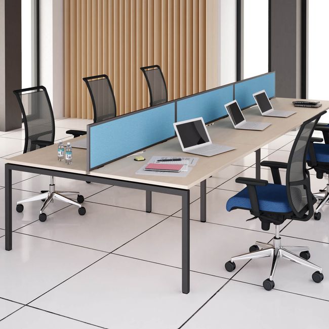 UNI Tischtrennwand | Metallrahmen, Bezugsstoffe BERTA / BONDAI UNI Tischtrennwand | Metallrahmen, Bezugsstoffe BERTA / BONDAI