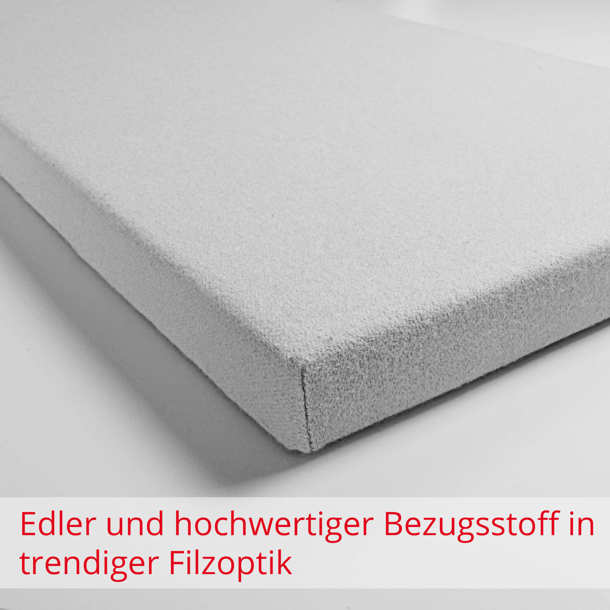 MODUS Acoustic wall panel | Wall cladding, complete system, wool cover Velito - green / gray - 5 Main Image