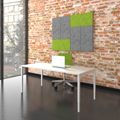 NOVA Uh desk | Manually height adjustable, 1600 x 800 mm, white - 3 Thumbnail Image
