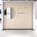 NOVA UH desk | Manually height adjustable, 1800 x 800 mm, maple - 2 Thumbnail Image