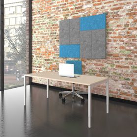 NOVA UH Schreibtisch | Manuell höhenverstellbar, 1800 x 800 mm, Ahorn