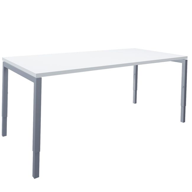 NOVA UH Schreibtisch | Manuell höhenverstellbar, 1800 x 800 mm, Weiß - 1 Main Image