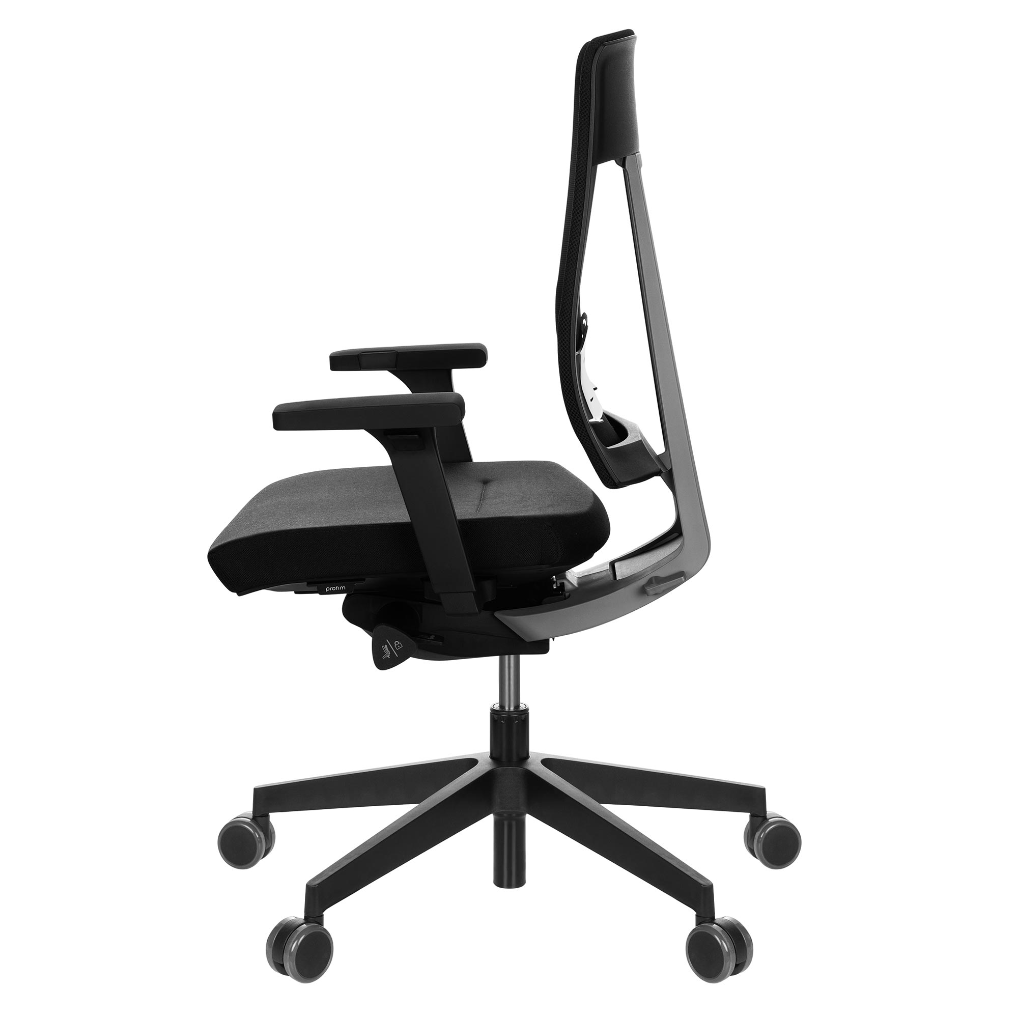 profim - XENON 101 SFL Net office swivel chair | Lumbar support, mesh back, black - 5 Main Image