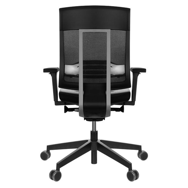 profim - XENON 101 SFL Chaise de bureau pivotante Net | Soutien lombaire, dossier en résille, noir  - 7 Main Image