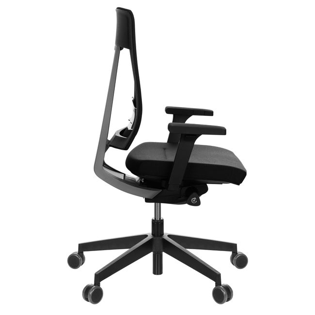 profim - XENON 101 SFL Chaise de bureau pivotante Net | Soutien lombaire, dossier en résille, noir  - 9 Main Image