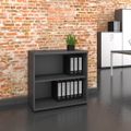UNI Armoire d'étagère | 2 oh, 800 x 777 mm, anthracite - 1 Thumbnail Image