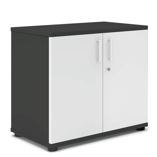 UNI Flügeltürenschrank | 2 OH, 800 x 777 mm, Anthrazit / Weiß UNI Flügeltürenschrank | 2 OH, 800 x 777 mm, Anthrazit / Weiß