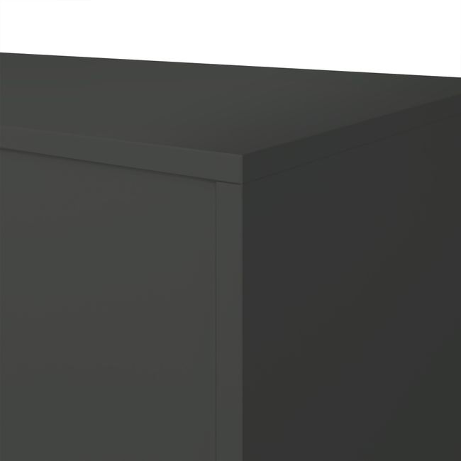 UNI Flügeltürenschrank | 2 OH, 800 x 777 mm, Anthrazit / Weiß UNI Flügeltürenschrank | 2 OH, 800 x 777 mm, Anthrazit / Weiß