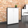 UNI Armoire de porte d'aile | 3 oh, 800 x 1143 mm, anthracite / blanc - 1 Thumbnail Image