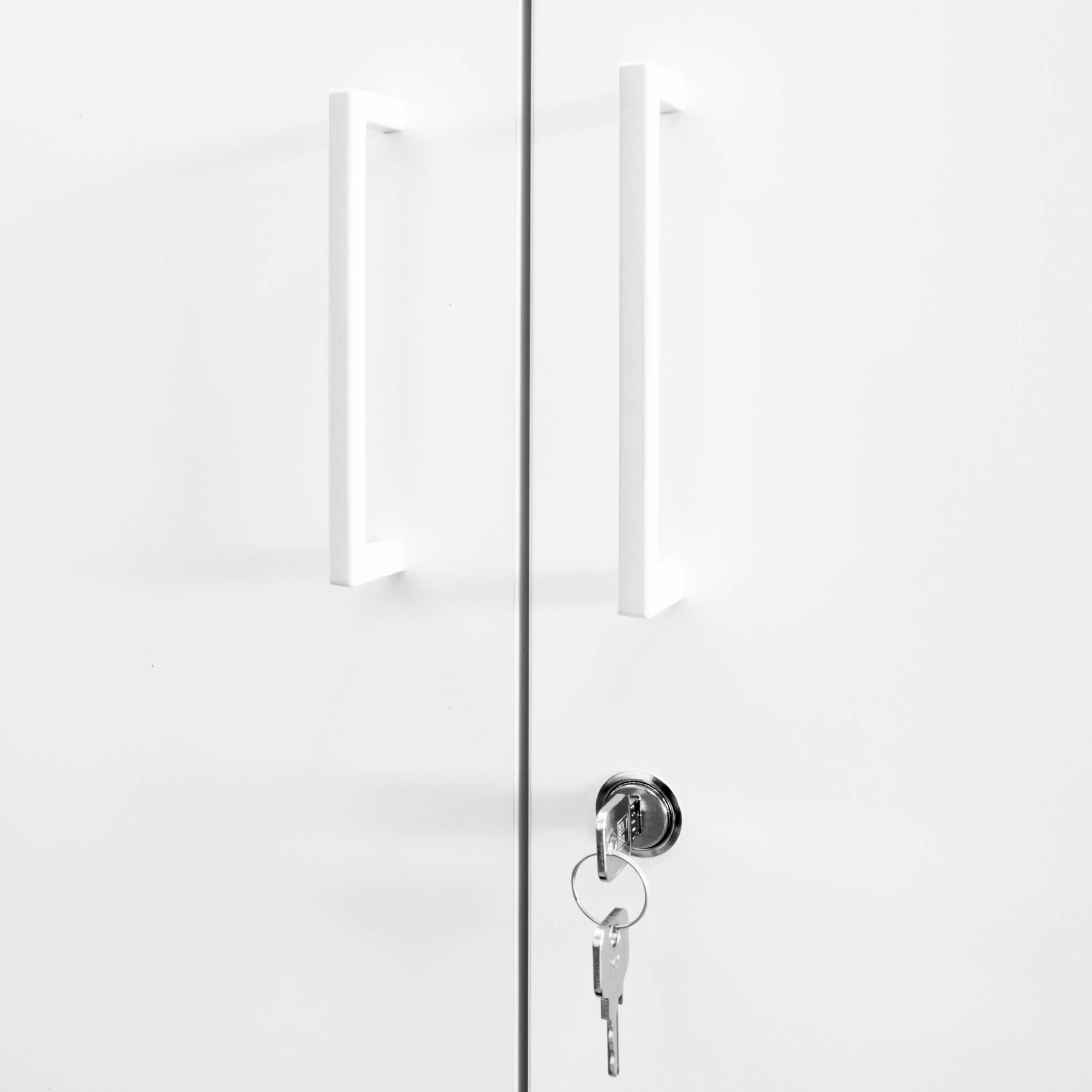 UNI Armoire de porte d'aile | 5 oh, 800 x 1897 mm, anthracite / blanc - 4 Main Image