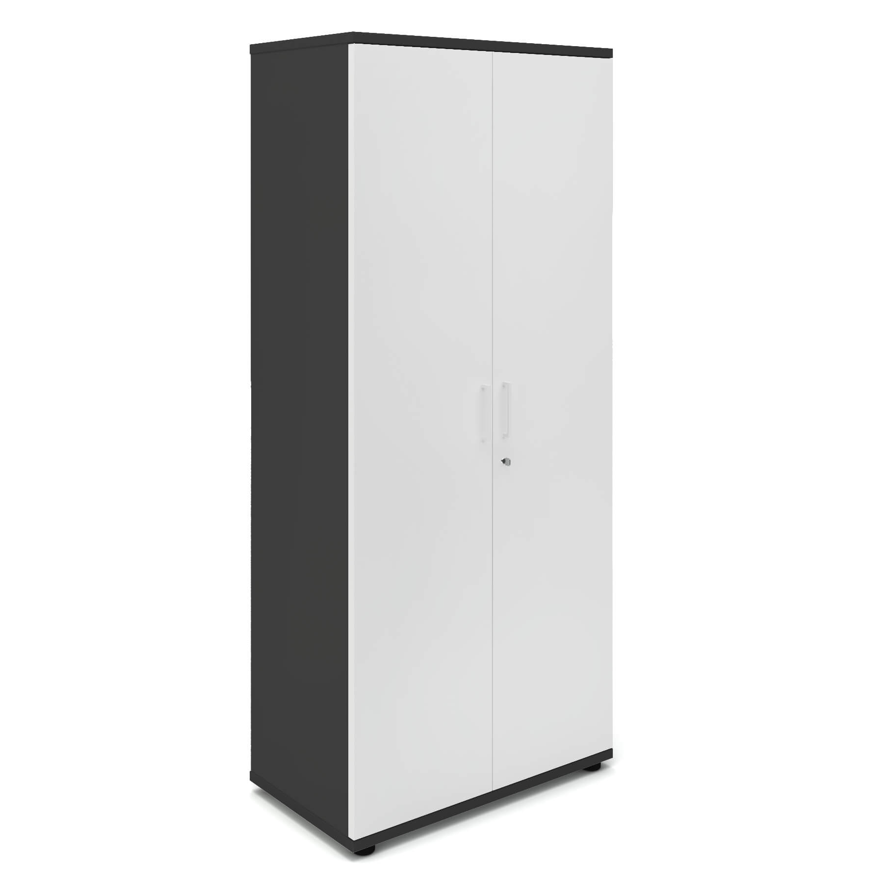 UNI Armoire de porte d'aile | 5 oh, 800 x 1897 mm, anthracite / blanc - 2 Main Image
