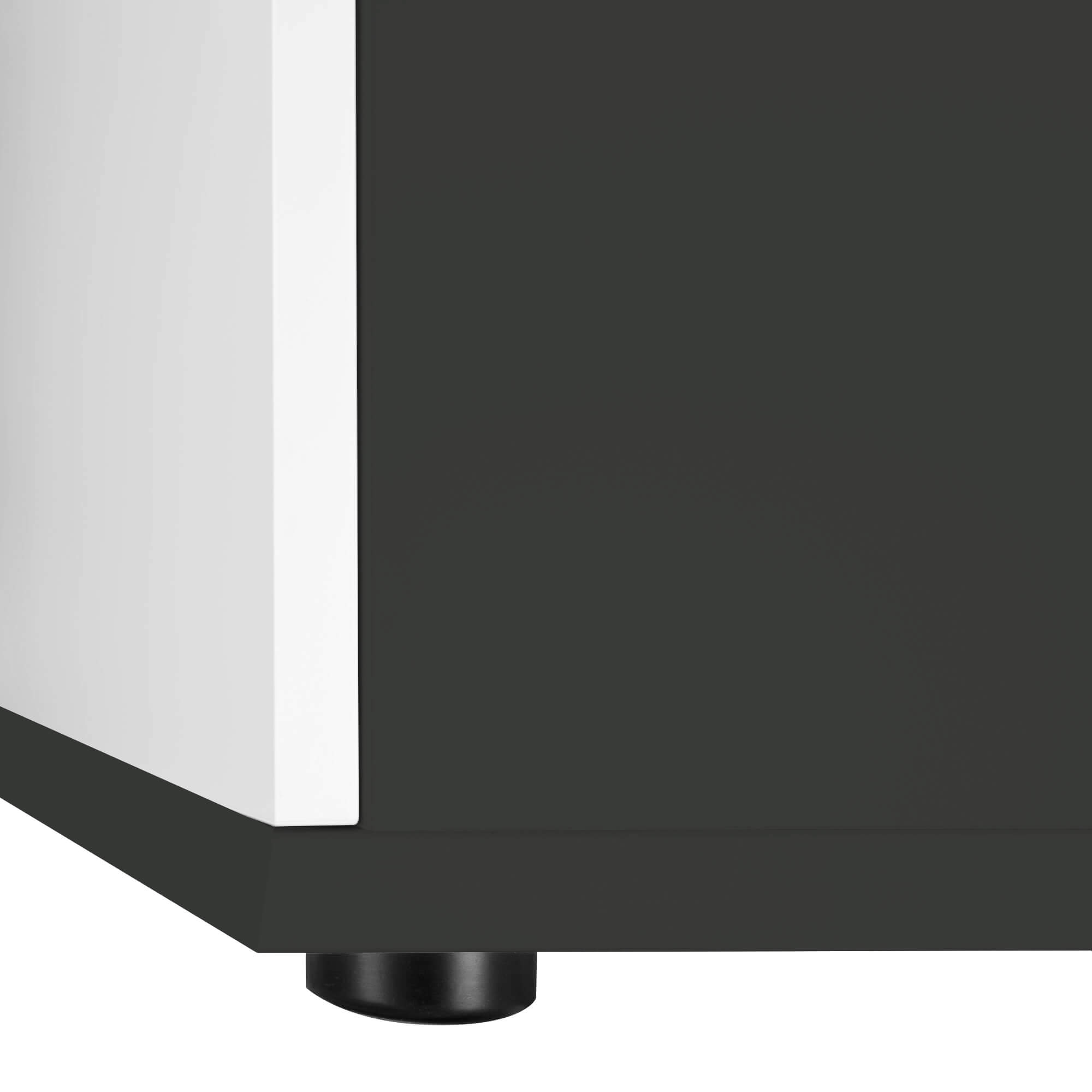 UNI Armoire de porte coulissante | 2 oh, 1200 x 777 mm, anthracite / blanc - 5 Main Image