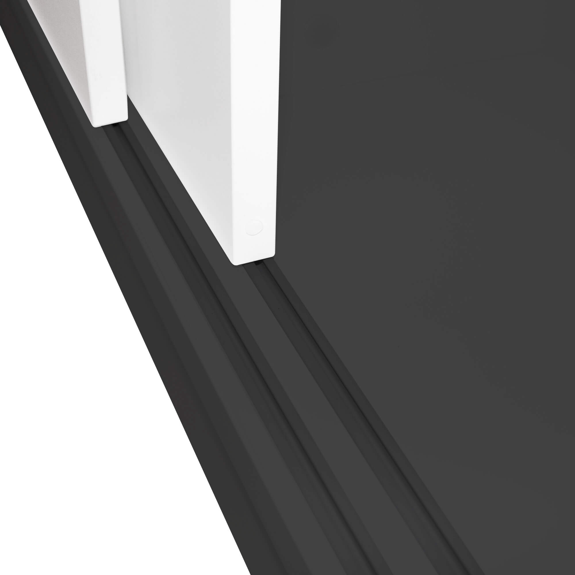 UNI Armoire de porte coulissante | 3 oh, 1200 x 1143 mm, anthracite / blanc - 11 Main Image
