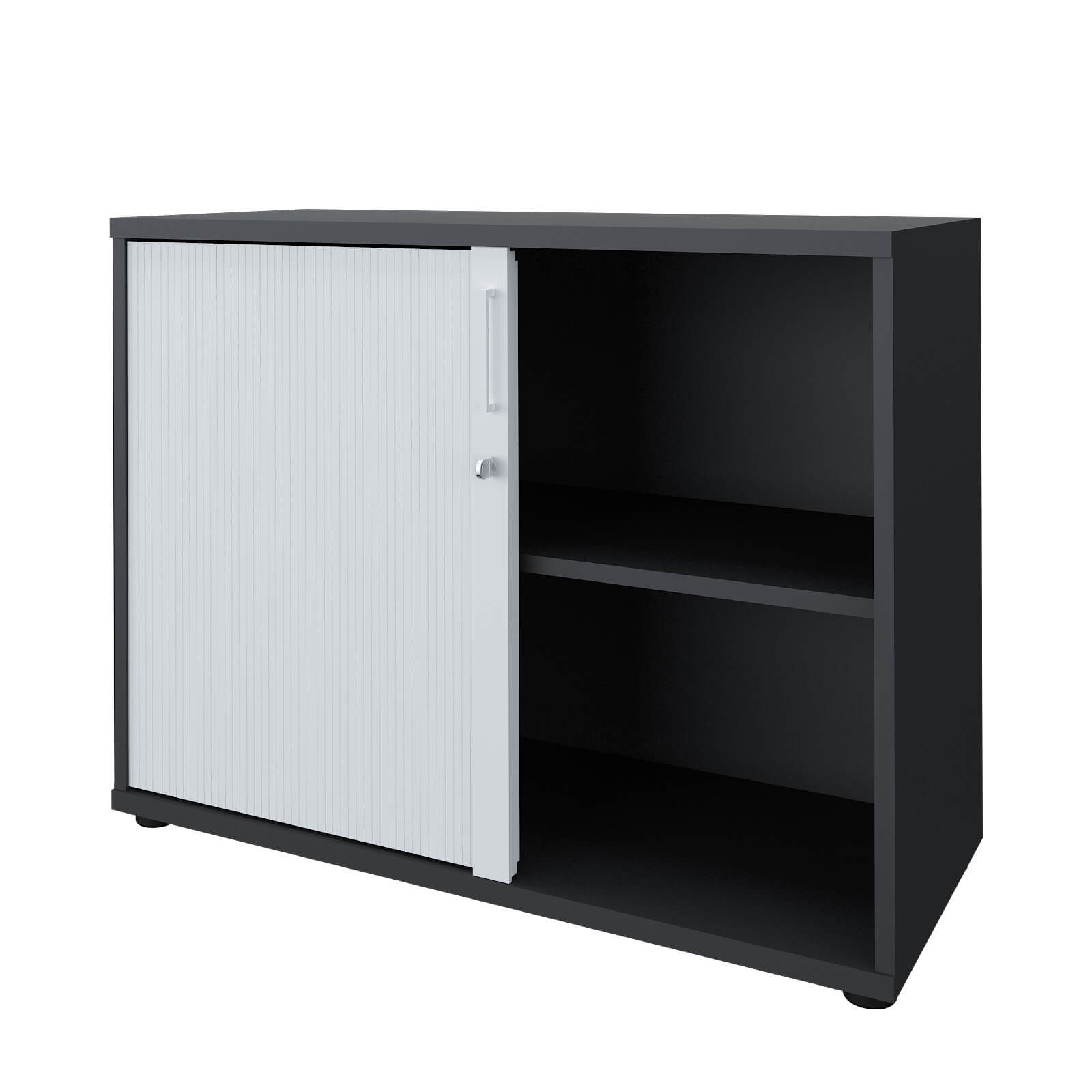 UNI Querroll store cabinet | 2 Oh, 1000 x 777 mm, anthracite / white - 6 Main Image