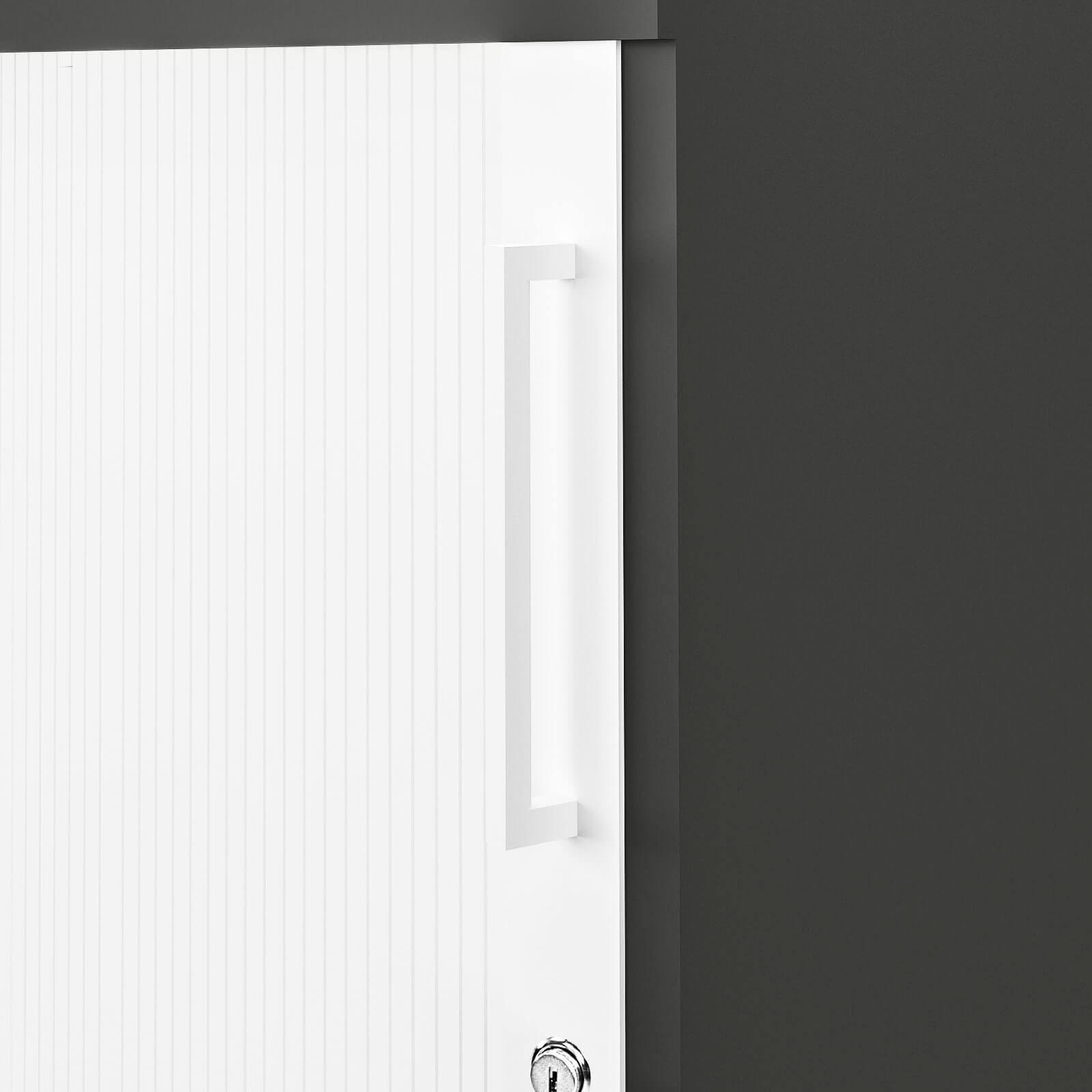 UNI Querroll store cabinet | 2 Oh, 1000 x 777 mm, anthracite / white - 12 Main Image