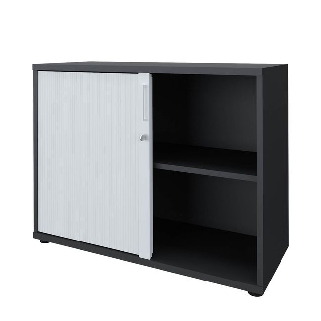 UNI Querrollladenschrank | 2 OH, 1000 x 777 mm, Anthrazit / Weiß UNI Querrollladenschrank | 2 OH, 1000 x 777 mm, Anthrazit / Weiß